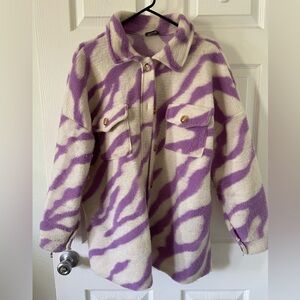 Nasty Gal Zebra Printed Shacket